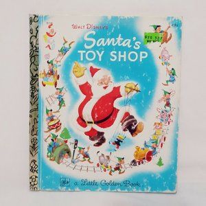 Santa's Toy Shop Walt Disney Children 1977 Book